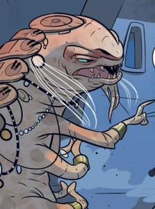 In the comic series.