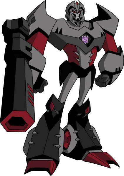 transformers animated megatron head