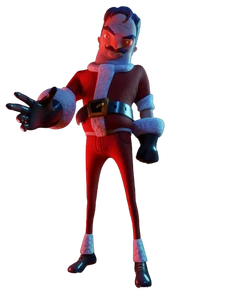 The Thing's Christmas outfit.