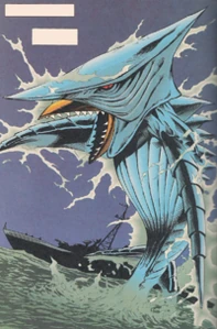 Zigra in Dark Horse's comic Gamera: The Guardian of the Universe.