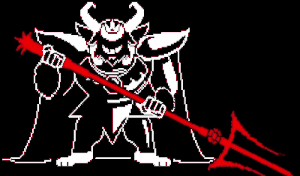 Asgore's battle sprite.