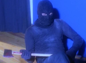 Alex getting up after being electrocuted