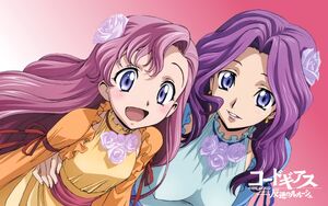 Code Geass Young Euphemia and Cornelia