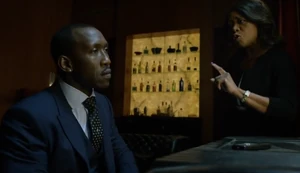 Mariah chides her cousin for shooting Scarfe.