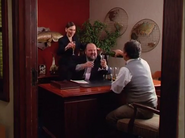 Lucre and the others celebrating their apparent success