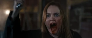 Quinn screaming furiously as she becomes completely enraged when Sam taunted her about her loss of both Richie and Ethan now, as well as smiling back at her and her misery that she caused her earlier.