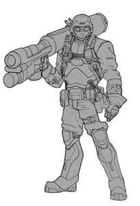 Mendel-Gruman RPG Soldier Art Depiction