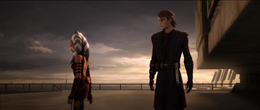 Despite Skywalker's heartfelt protests, Tano left Skywalker and the Order behind.