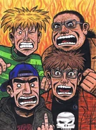 The eltingville boys.png (372 KB) Bill with Josh, Pete and Jerry.