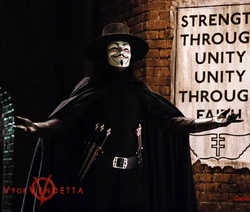 V is a good example of an Anarchist.