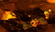 Vinnie's corpse and remains.