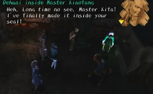 Dehuai possesses Xiaofang to enter Master Xifa's seal