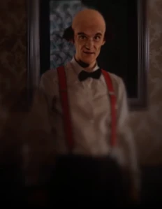 Hugo telling Jimmy that he's in charge.