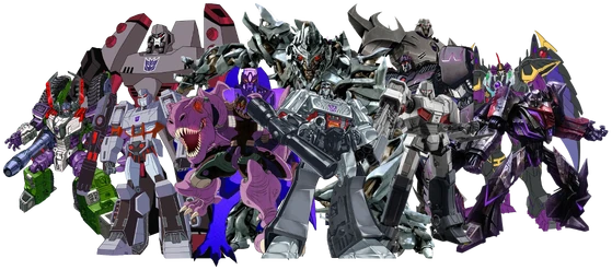 Megatron’s many incarnations.