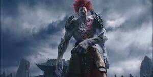 Redmane standing up