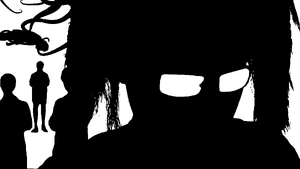 Observer along with other Collective members and Noah on Slender's tentacles behind him