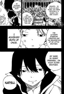 E.N.D.'s birth and Zeref introducing himself.