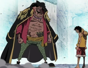 Teach and Luffy meet again.