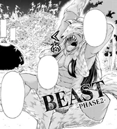 Beast's Phase 2 appearance in the manga.