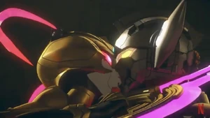 Valcure kissing Kotaro before leaving.