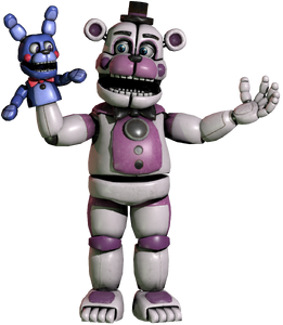 Funtime Freddy and Bon-Bon in Help Wanted.