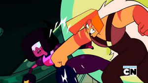 Jasper punches Garnet