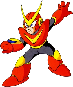 Quick Man's artwork of Mega Man 2.