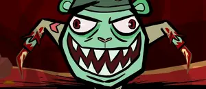 Fliqpy's scary face.