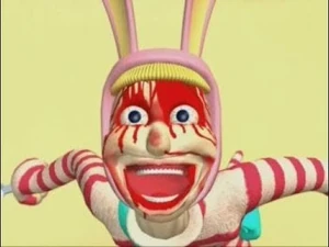 Popee about to swallow Kedamono whole.
