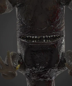 SCP-682's mouthed-underbelly from Six-Eight-Two.