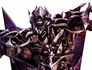 Megatron's original face for the 2007 film before the redesign.