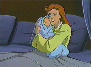 Fox with her son Alexander