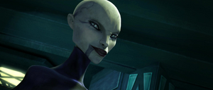 Ventress mocked the two trapped Jedi.