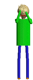 Baldi normally counting down before chasing the player.