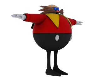 Dr. Eggman's 3D model.
