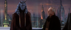 Mas Amedda says the Senate should give Palpatine emergency powers.