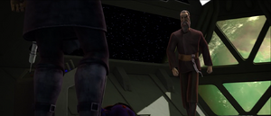 Receiving Opress on the bridge of his destroyer, Dooku was not pleased with his performance, calling him an ignorant beast, for he had killed Katuunko in his haste to escape from the Jedi.