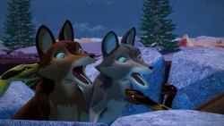 Widco and Maslika scared of by snakes