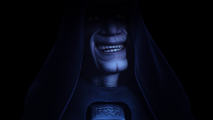 The Emperor cackling as he finds Ezra Bridger and Ahsoka Tano.