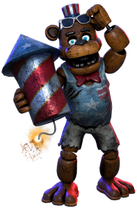 Firework Freddy in Five Nights at Freddy's AR: Special Delivery.