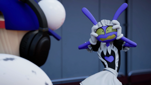 Jax continues to break down over the idea of batting in a maid dress.