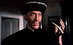 Christopher Lee as Fu Manchu