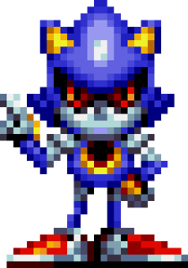 Metal Sonic posing.