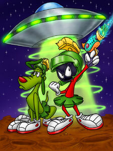 Marvin the martian by calamitykangaroo-d8ubfeg