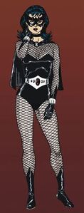 Black Widow as she first appeared in the comics as a supervillain.