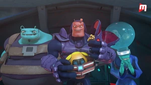 Bora Ra apturing Ochobot.