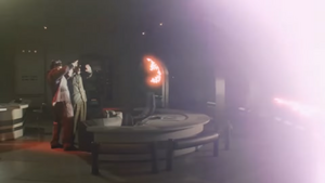 Wilson and Grenchiko's final moments before they are annihilated by Godzilla's breath.