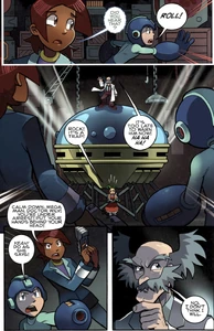 Wily confronting Mega Man