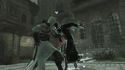 Altaïr assassinating Al Mualim