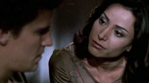 2014-03-21-buffy.jpg (20 KB) The First Evil in the form of one of Angelus's victims Jenny Calender (right), tormenting Angel, the heroic alter-ego of Angelus (left).